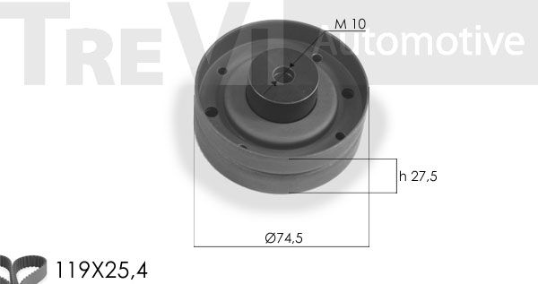 TREVI AUTOMOTIVE Hammashihnasarja KD1110